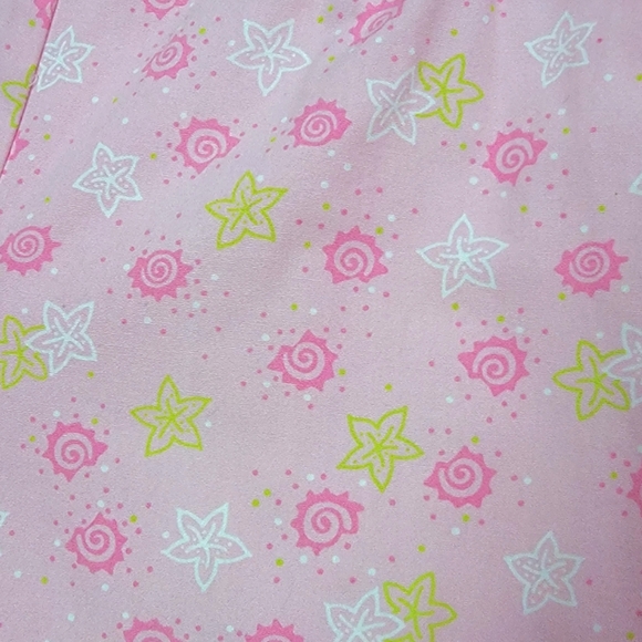 DAVID BROOKS 🍥 Sweet Vintage Hi-Waist Pink|Lime Green|White Seashell Capris 4 - Picture 12 of 16